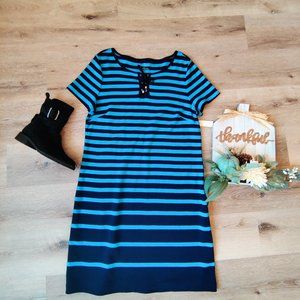 Talbot's striped Cotton dress